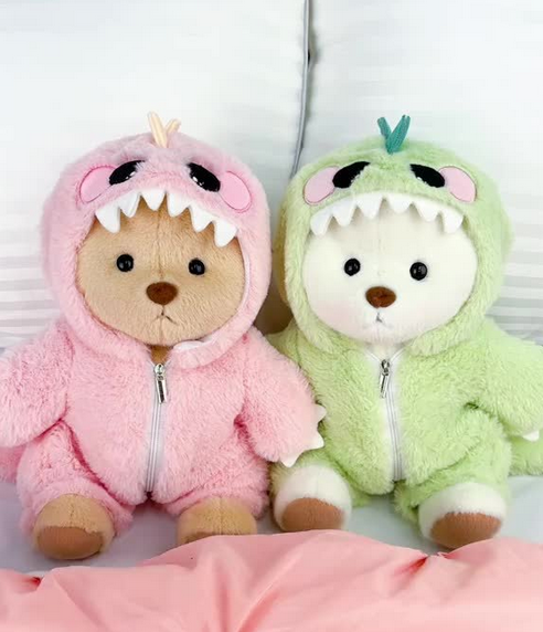 Pink Dinosaur Teddy Bear